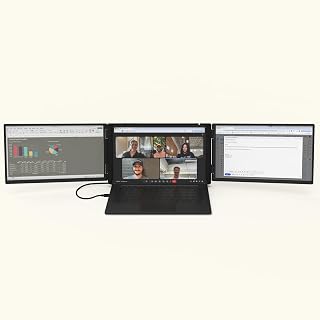 Xebec Tri-Screen 3 | Portable Triple Monitor for Laptops with USB-C & Patented Mount