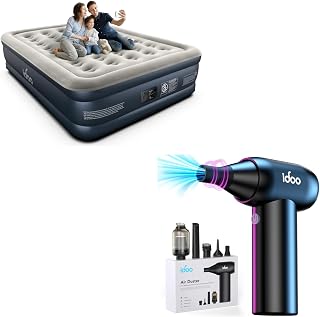 iDOO Air Mattress with Built-In Pump for Easy Inflation