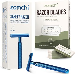 Zomchi Double-Edge Razor with 100 Precision Blades