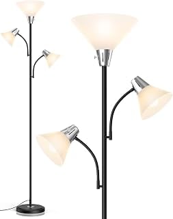 LEPOWER 3000K LED Floor Lamp with Replaceable Bulbs