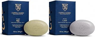 Caswell-Massey Men's Natural Bar Soap Duo, Moisturizing & Plant-Based, 5.8 oz Each