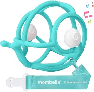 Mombella Baby Teething Toys Set for Newborns & Toddlers, BPA-Free, Teal