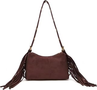 Sea Marie Designs Suede Fringe Shoulder Bag for Everyday Fashion