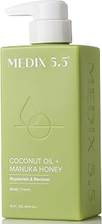 Medix 5.5 Coconut Oil Lotion & Honey Cream for All Skin Types, 15 Fl Oz