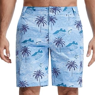 BASSDASH Quick-Dry UPF 50+ Fishing Shorts for Men with Zipper Pocket