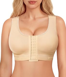Brabic Front Closure Compression Bras for Post-Surgery Women