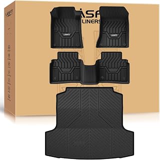 LASFIT Nissan Altima Floor Mats & Cargo Mats (2019-2025) - Black All-Weather Fit
