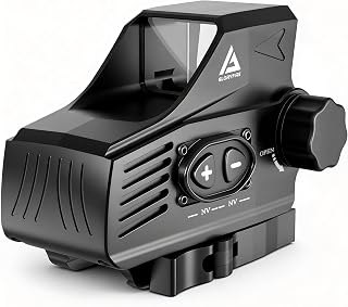 Gloryfire Holographic Sight with 2 MOA Red Dot, Picatinny Mount, and 15 Brightness Levels