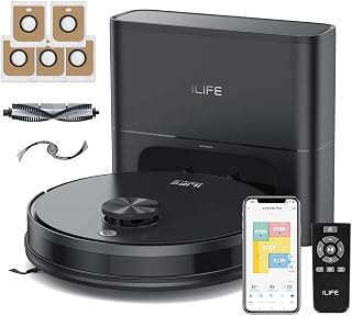 ILIFE A30s Plus Self-Emptying Robot Vacuum with 10,000Pa Suction Power