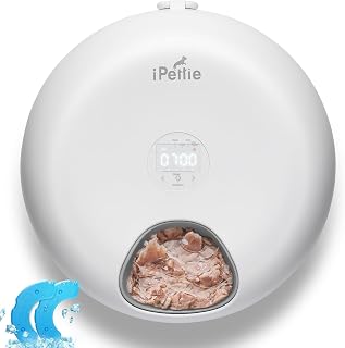 iPettie Donut Automatic Pet Feeder with Ice Packs for 6 Meals