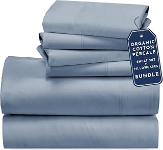 California Design Den Organic Cotton Cal King Sheet Set & Pillowcases