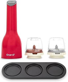 FinaMill Classic One-Handed Spice Grinder with Stackable Tray & Interchangeable Pods