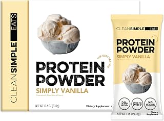 Clean Simple Eats Vanilla Whey Protein Isolate, 10 Stick Packs