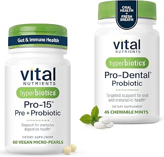 Hyperbiotics Gut Health & Pro-Dental Oral Probiotic Bundle