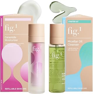 Fig.1 Hero Duo - Micellar Cleanser + Hydrating Moisturizer for Strengthened Skin Barrier | Dermatologist-Formulated, Vegan-Friendly