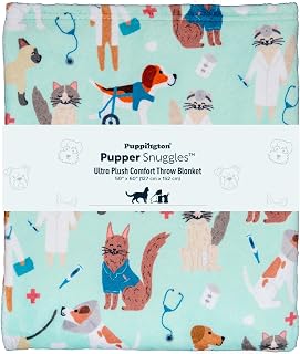 Pupper Snuggles Plush Comfort Throw Blanket