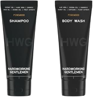 Hardworking Gentlemen Pinewood Scented Shampoo & Body Wash Set
