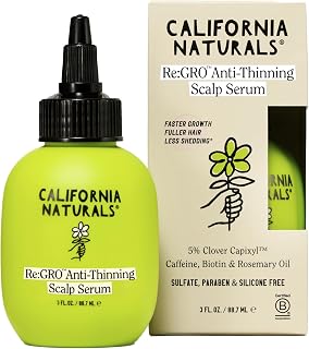 California Naturals ReGRO Scalp Serum for Thinning Hair, 5% Capixyl & Biotin, Vegan & Cruelty-Free, 3oz