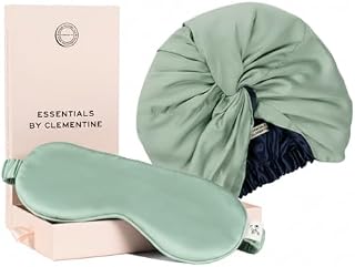 Clementine Sleep Mask & Bonnet Set for Restful Sleep