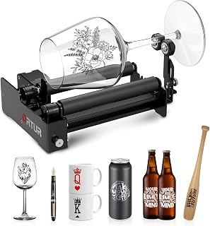 Ortur YRR 3.0 Laser Cylinder Engraver, 360° Y-axis, 1-41mm Diameter Range