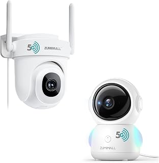 ZUMIMALL 360° Home Security Camera with 24/7 Recording & WiFi Connectivity