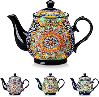 Vancasso SIMI Bohemian Teapot with Regal Bloom, Microwave & Dishwasher Safe