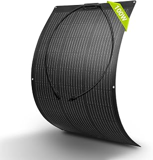 Newpowa 100W Portable Bendable Solar Panel for 12V Marine/Camping Use