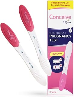 Conceive Plus Midstream Pregnancy Test, 2 Pack for Early Detection