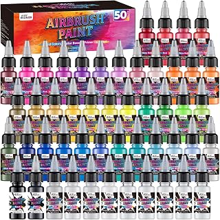 42-Color Airbrush Paint Set with 3 Primers & 5 Thinners