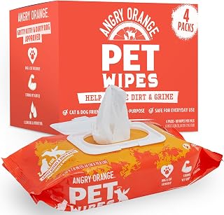Angry Orange Pet Wipes: Hypoallergenic, Gentle, 320-Count Value Pack