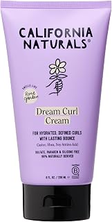 California Naturals Curl Defining Cream for Wavy Curly Hair, Shea Butter & Castor Oil, Vegan & Sulfate-Free