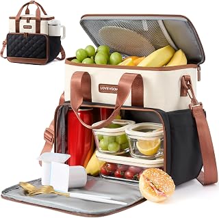 LOVEVOOK Large Insulated Lunch Bag for Both Men & Women