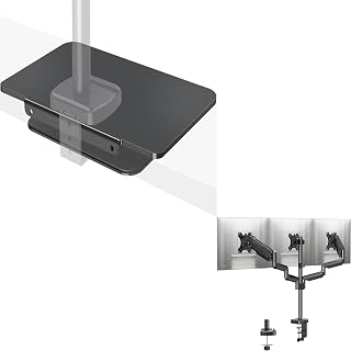 MOUNTUP 3-Monitor Desk Stand Mount for Up to 27" Screens