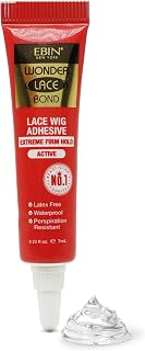 Ebin New York Wonder Lace Bond Wig Glue, Extreme Hold - 0.23 fl oz