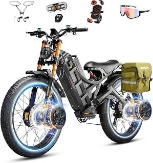eAhora Romeo Pro 3 6000W Ebike with Long Range and Air Suspension