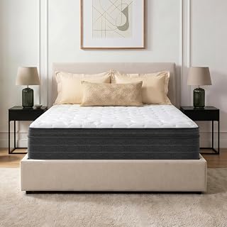 Vesgantti Queen Hybrid Mattress in a Box, Medium Firm Comfort