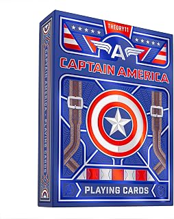 Theory11 Captain America Poker Deck - Marvel Theme for Fans & Collectors