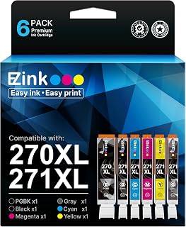 E-Z Ink 6-Pack Canon Ink Cartridges (PGI-270XL/CLI-271XL)