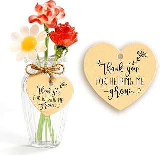 10l0l Mini Glass Flower Bouquet Vase for Christmas Teacher Gifts
