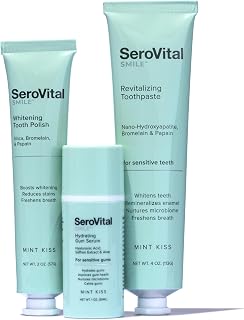 SeroVital Smile Care Kit – Whitening Toothpaste & Gum Serum for Sensitive Teeth