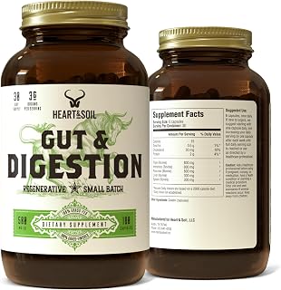 Heart & Soil Gut Health Capsules - 180 Count