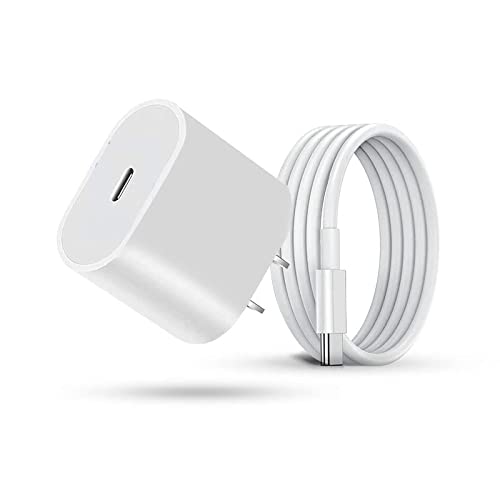 Cell Phone Chargers Cable: 20w PD 3.0 Fast Charging Type C Fast Wall Plug with 3.5ft USB C to C Cable Compatible with iPhone13/14/14Pro/12/pro/pro max/11